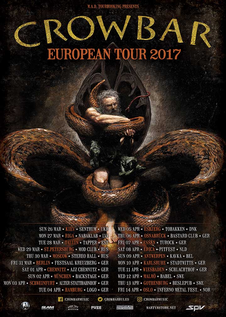 Crowbar Tourdates